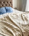 Cotton Blanket 130 x 160 cm Beige ACACIA_846839
