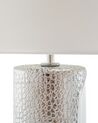 Tafellamp porselein wit/zilver AIKEN_540730