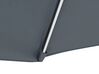 Cantilever Garden Parasol with LED Lights ⌀ 2.85 m Grey CORVAL_778661