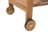 Zestaw ogrodowy drewniany stół i 8 krzeseł z wózkiem SASSARI_736172