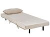 Conjunto de sofás-cama com 3 lugares em veludo creme VESTFOLD_851621