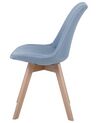 Set of 2 Fabric Dining Chairs Light Blue DAKOTA II_728850