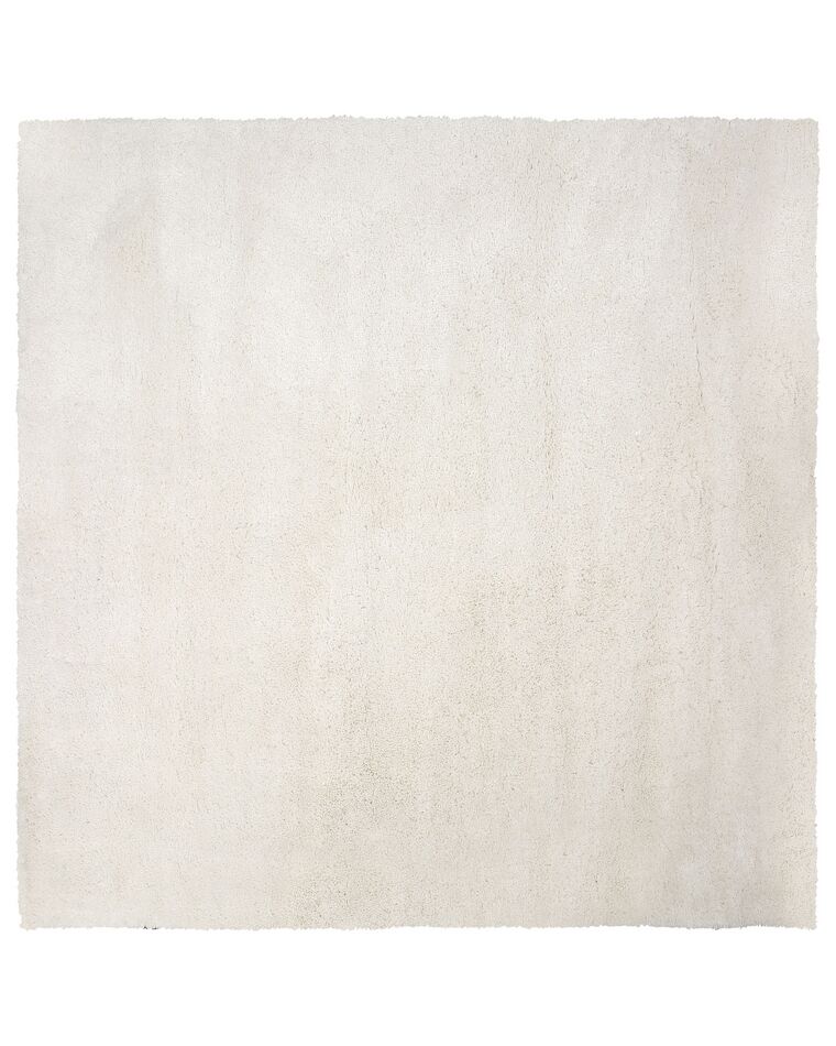 Fehér hosszú szálú szőnyeg 200 x 200 cm EVREN_758866