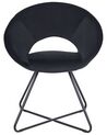 Chaise design en velours noir RACHEL_860920