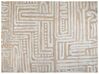 Teppich beige / hellgrau 300 x 400 cm abstraktes Muster MANDAI_883961