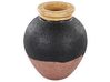 Fekete és rózsaszín terrakotta dekoratív váza 31 cm DAULIS_850409