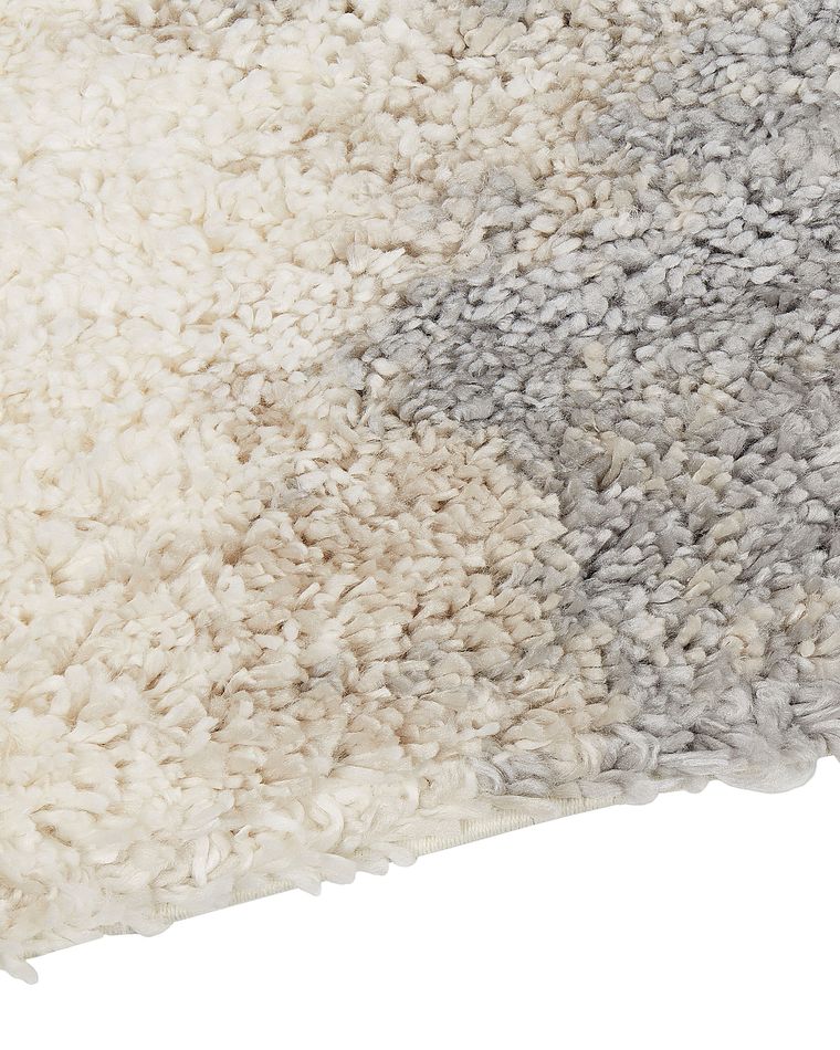 Shaggy Area Rug 200 x 300 cm White and Grey MARTUNI Beliani.co.uk