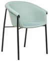 Sada 2 čalouněných jídelních židlí mátové zelené AMES_883793