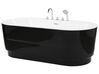 Fekete szabadon álló fürdőkád szerelvényekkel 170 x 80 cm EMPRESA_811219
