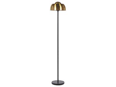 Stojací lampa 148 cm černá / zlatá SENETTE