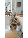 Künstlicher Weihnachtsbaum mit LED Beleuchtung schneebedeckt 180 cm weiss TATLOW_814164