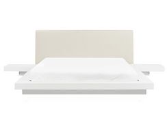 Parisänky yöpöydät valkoinen 160 x 200 cm ZEN