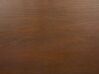 Jedálenský stôl 160 x 90 cm tmavé drevo/čierna AUSTIN_694510