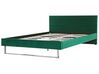 Sametová, zelená postel 180 x 200 cm BELLOU_777652