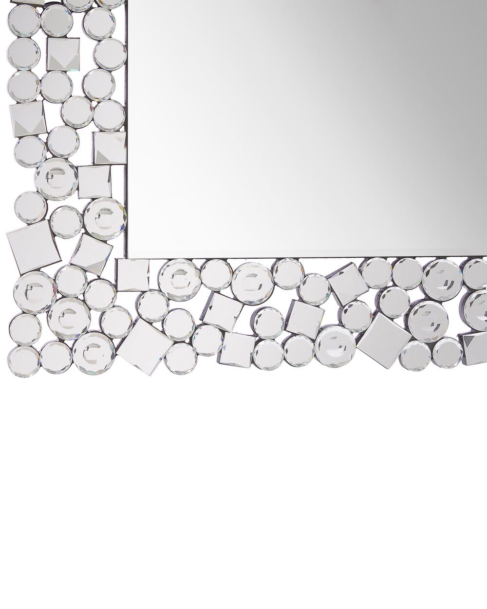 Wall Mirror 60 x 90 cm Silver MERNEL Beliani.co.uk