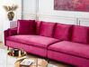 4-pers. sofa lyserød velour AURE_831564