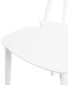 Spisebordsstol hvid plast sæt af 2 VENTNOR_707007