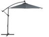 Zahradní deštník LED, ⌀ 285 cm, šedý CORVAL_778652