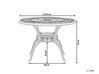 Okrúhly záhradný stôl ⌀ 102 cm hnedý SALENTO_765558