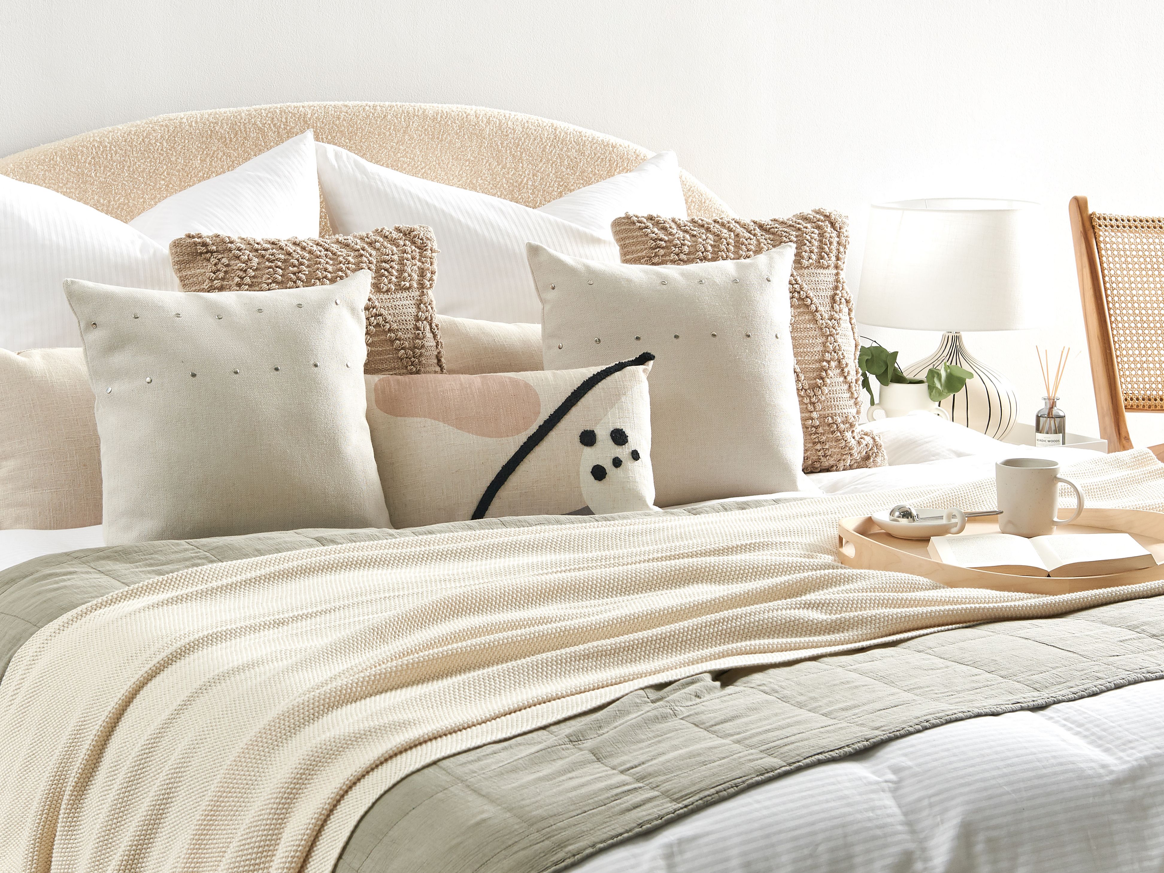 Cuscino 45 Cm X 45 Cm, Cuscino Di Riempimento, Per Divano, Letto, Decorativo Bianco - Foto 8