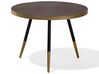 Coffee Table Dark Wood with Gold RAMONA_705717