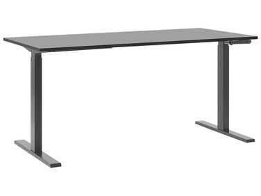 Schreibtisch schwarz 160 x 72 cm manuell höhenverstellbar DESTIN II
