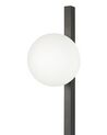 1 Light Metal Wall Lamp with Plant Pot Black ISABELLA_872805
