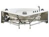  Whirlpool Badewanne weiss Eckmodell mit LED 140 x 140 cm TOCOA II_820490