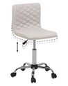 Fabric Armless Desk Chair Beige ORLANDO_862690