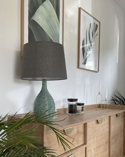 Pöytävalaisin keraaminen tummanvihreä ATSAS