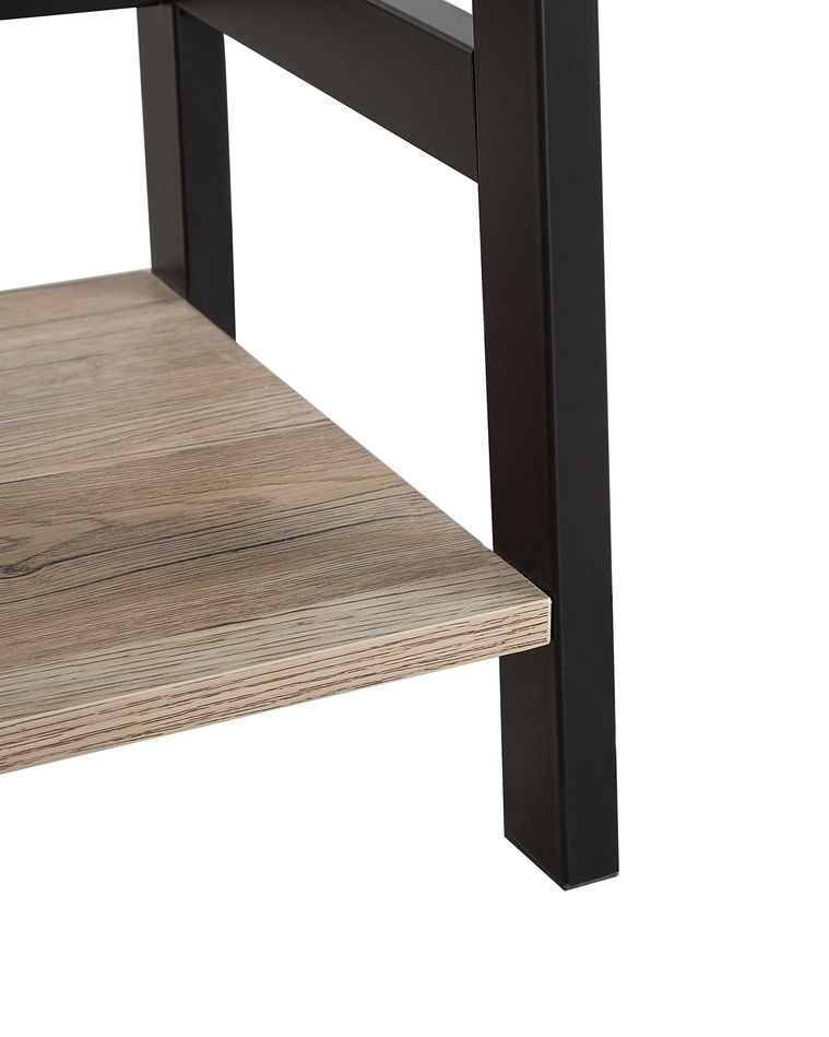 Set 2 Pezzi Mobile Libreria Porta CD 21x19.2x88,3 cm Marrone