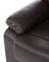 Faux Leather Manual Recliner Chair Brown BERGEN_681466