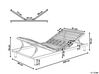 Manual Adjustable Single Bed Grey MOON_373293