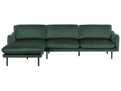 4-istuttava kulmasohva sametti oikeak. vihreä VINTERBRO