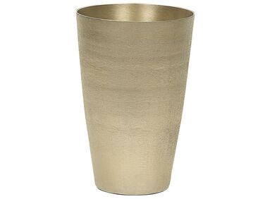 Metal Flower Vase 31 cm Gold AMRIT