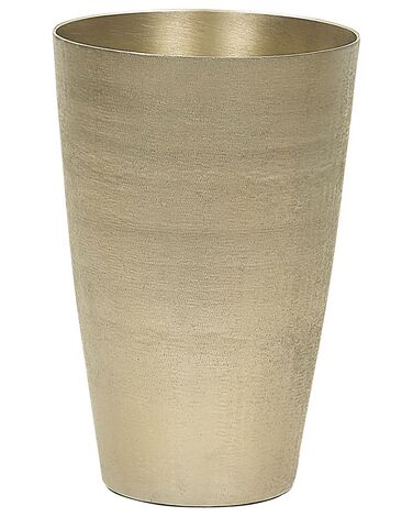 Vaso decorativo em alumínio dourado 31 cm AMRIT