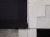 Kožený koberec 160 x 230 cm sivá/čierna EFIRLI_743024