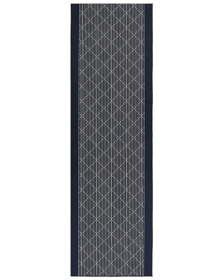 Vloerkleed polyester grijs 60 x 200 cm CHARVAD_831724