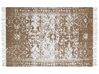 Cotton Blanket 130 x 180 cm Brown and Beige PAZARYERI_754342