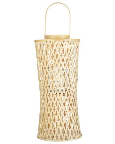 Naturfarvet lanterne af bambus 58 cm MACTAN