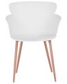Set of 2 Dining Chairs White SUMKLEY_783750