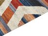 Kelim Teppich Wolle mehrfarbig 80 x 300 cm geometrisches Muster Kurzflor MRGASHAT_858299