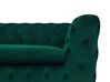 3 Seater Velvet Fabric Sofa Emerald Green SOTRA_727292