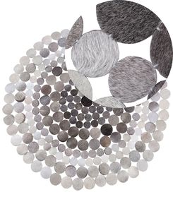 Matto lehmännahka harmaa 140 cm HILVAN Matto lehmännahka harmaa 140 cm HILVAN