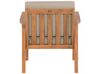 Lounge Set zertifiziertes Holz hellbraun 4-Sitzer Auflagen taupe MANILA_803057
