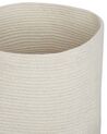 Conjunto de 2 cestas de algodón blanco crema 32 cm SILOPI_840197