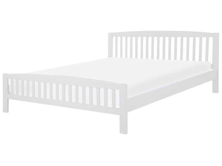 Bed hout wit 180 x 200 cm CASTRES_710828