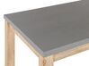 Table de jardin en fibre-ciment gris et bois d'acacia 180 x 90 cm OSTUNI_804657