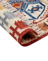 Alfombra kilim de lana multicolor 80 x 150 cm VANASHEN_858524