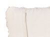 Conjunto de 2 cojines de macramé de algodón beige claro 45 x 45 cm KIZKALESI_905438
